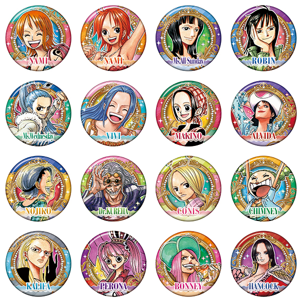 ONE PIECE』コレクション缶バッジ “HEROINES” 第1弾 全種セット（全16
