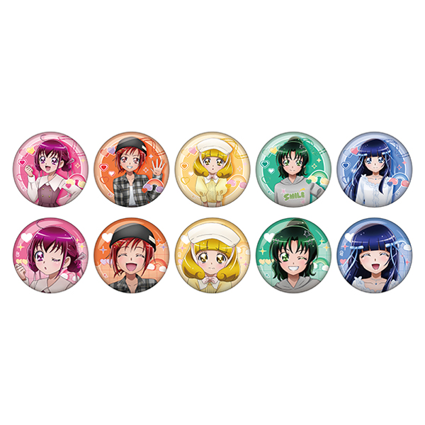 【プリキュアオールスターズ】 プリキュアファッションシリーズ スマイルプリキュア! ランダム缶バッジ(全10種ランダム1個入り)