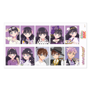 【デリシャスパーティプリキュア】証明写真風デコレーションラベル 菓彩あまね&品田拓海&ローズマリー