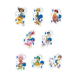 【デジモンアドベンチャー】ステッカー(全8種ランダム1個)