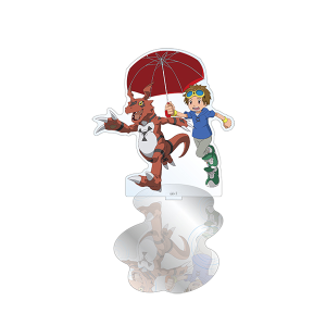 【デジモンテイマーズ】水たまりアクスタ タカト&ギルモン