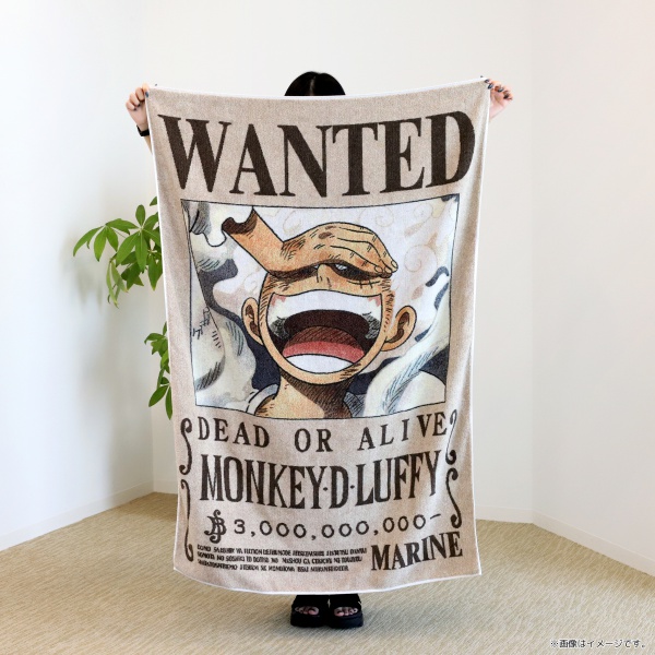 【ワンピース】五彩織り ビッグタオル <手配書>