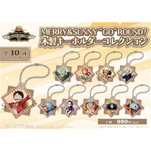 【ワンピース】MERRY&SUNNY "GO" ROUND! 木製キーホルダーコレクション