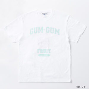 【ワンピース】GUM-GUM COLLEGE TEE ホワイト M