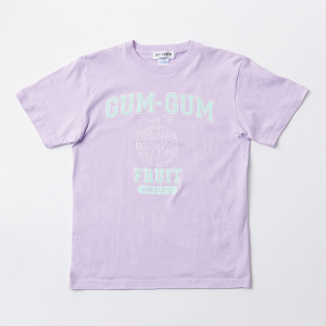 【ワンピース】GUM-GUM COLLEGE TEE パープル XL