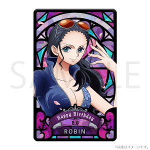 【ワンピース】ワンピース HBDステンドグラス風ホログラムプレート[2.6 ロビン]