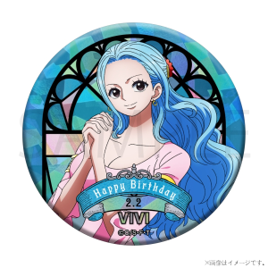 【ワンピース】ワンピース HBDステンドグラス風ホログラム缶バッジ[2.2 ビビ]