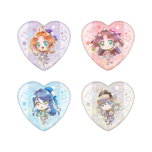 名探偵プリキュア!LIVE2026 配信限定 ホログラムハート型缶バッジ<全4種ランダム1個入り>