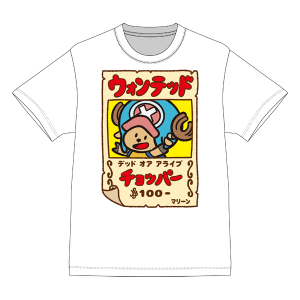 【ワンピース】たべっ子どうぶつ×ONE PIECE Tシャツ チョッパー手配書柄 Mサイズ