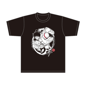 【ワンピース】Tシャツ BLACK ルフィ Lサイズ