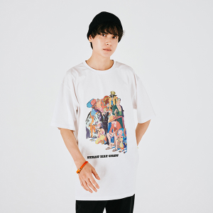 【ワンピース】まいにちONE PIECE イラストコレクション Tシャツ 麦わらの一味 WHITE L