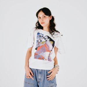 【ワンピース】まいにちONE PIECE イラストコレクション 袖フリルTシャツ ボア・ハンコック WHITE L