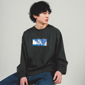【ワンピース】『ONE PIECE FAN LETTER』ロングスリーブTシャツ ブラック<麦わらの一味B> XL