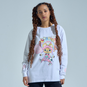 �y�����s�[�X�zHARAJUKU CHOPPER �����O�X���[�uT�V���c WHITE L