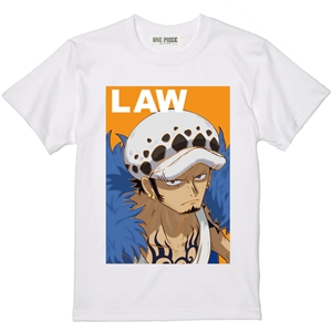 【ワンピース】Tシャツ/トラファルガー・ロー WHITE XL