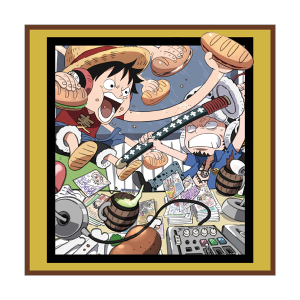 【ワンピース】麦わらスペース ハンドタオル(ルフィ・ロー)