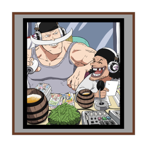 【ワンピース】麦わらスペース ハンドタオル(白ひげ・黒ひげ)