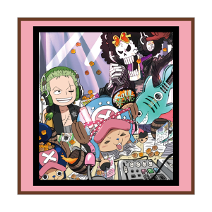 【ワンピース】麦わらスペース ハンドタオル(ゾロ・チョッパー・ブルック)