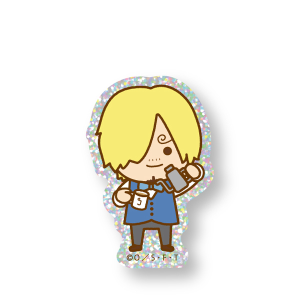 【ワンピース】『SANJI no OYATSU』純喫茶 ラメステッカー パティシエサンジ