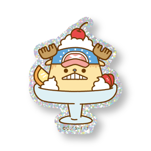 【ワンピース】『SANJI no OYATSU』純喫茶 ラメステッカー チョッパープリンアラモード