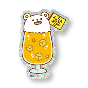 【ワンピース】『SANJI no OYATSU』純喫茶 ラメステッカー べポオレンジクリームソーダA