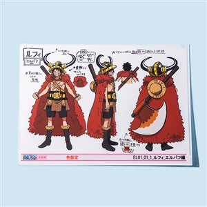 �y�����s�[�X�z�wONE PIECE ANIMATION WORKS�x�G���o�t�� �L�����N�^�[�ݒ�^�N���A�t�@�C�� ���t�B