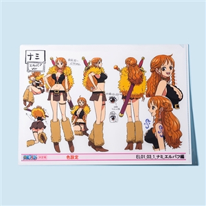 �y�����s�[�X�z�wONE PIECE ANIMATION WORKS�x�G���o�t�� �L�����N�^�[�ݒ�^�N���A�t�@�C�� �i�~