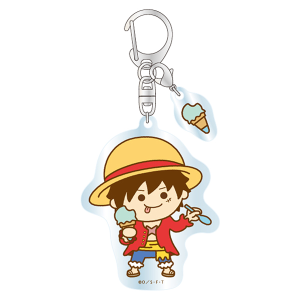 【ワンピース】『SANJI no OYATSU』アイスクリーム アクリルキーホルダー/ルフィ