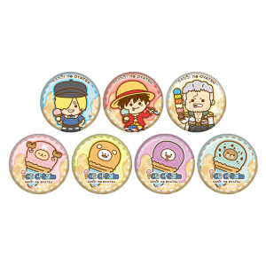 【ワンピース】『SANJI no OYATSU』アイスクリーム 缶バッジ(全7種ランダム1個入り)